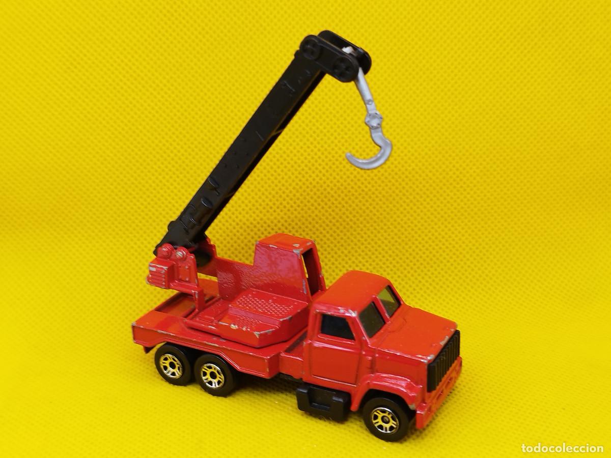 Coches a escala: Majorette Cami&oacute;n Gr&uacute;a con plataforma giratoria