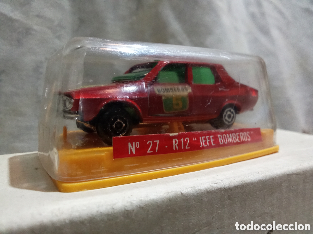 Coches a escala: N&deg; 27 - R12 &rdquo;JEFE BOMBEROS&rdquo; DE GUISVAL NUEVO EN CAJA A ESTRENAR A&Ntilde;OS 70/80
