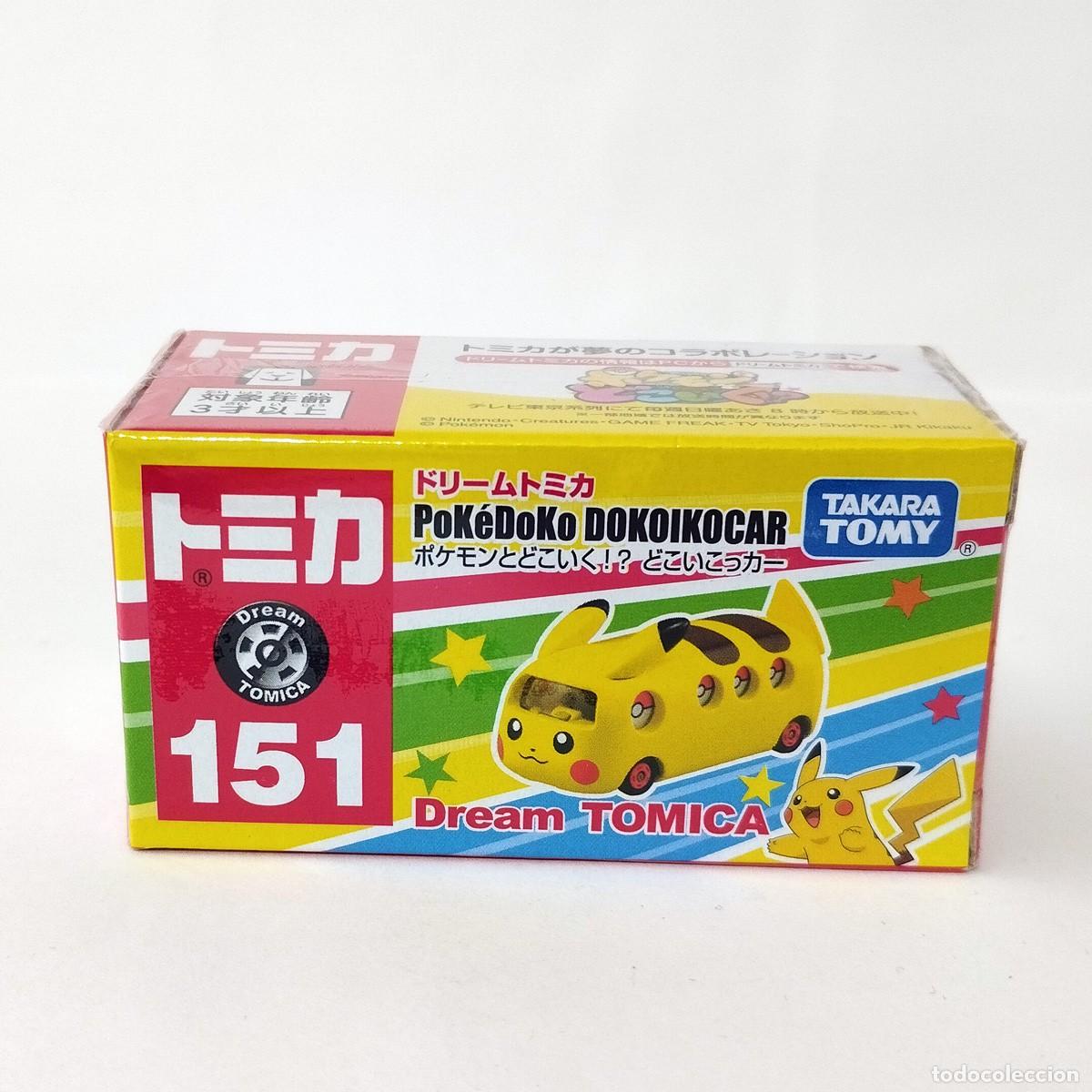 Model Cars: Picachu Pok&eacute;Doko DOKOIKOCAR Dream Tomica 151-Takara Tomy