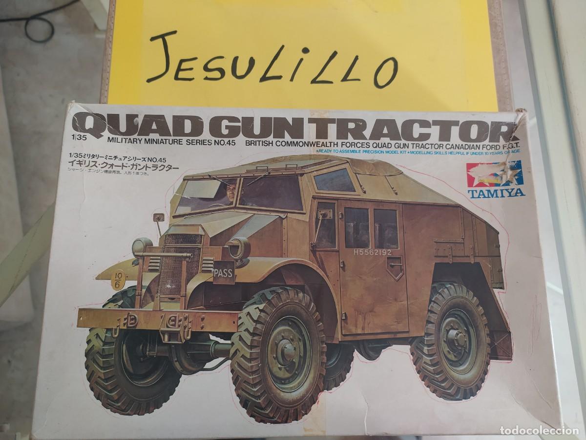 Coches a escala: TAMIYA QUAD GUN TRACTOR 1/35 NO S&Eacute; SI EST&Aacute; COMPLETO