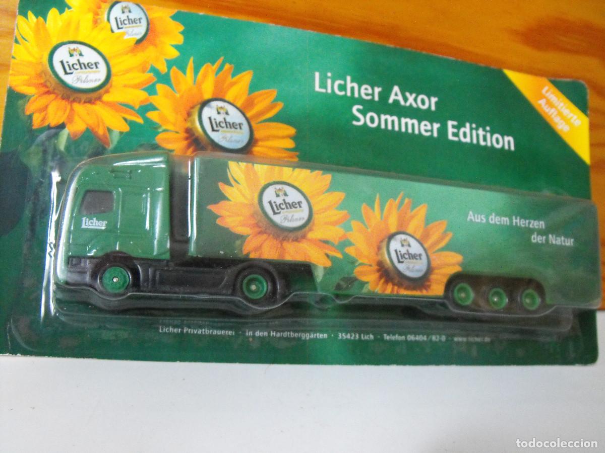 Voitures &agrave; l'&eacute;chelle: Cami&oacute;n trailer trasporte cerveza. GRELL Werbemittel..