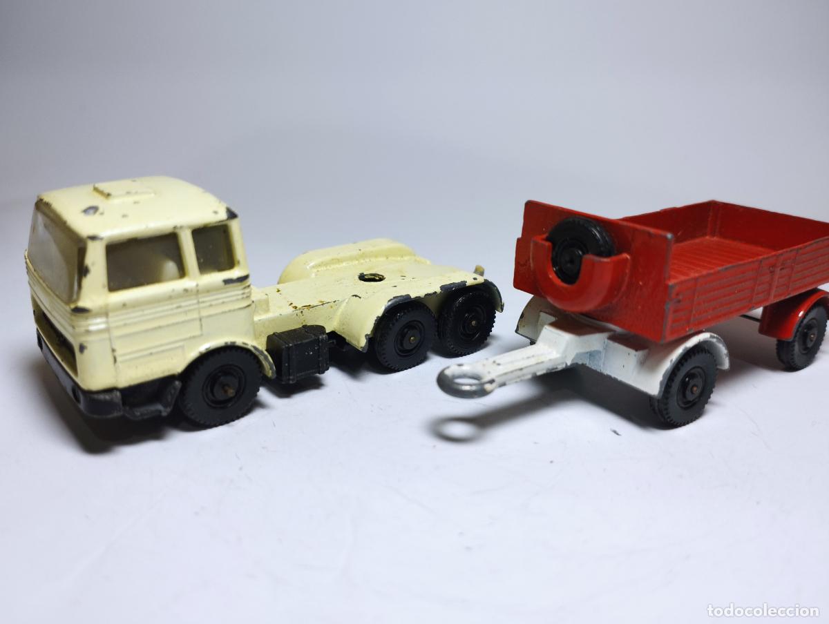 Coches a escala: CAMION MERCEDES Y REMOLQUE TRAILER MARCA EFSI HOLANDA ESCALA 1,64