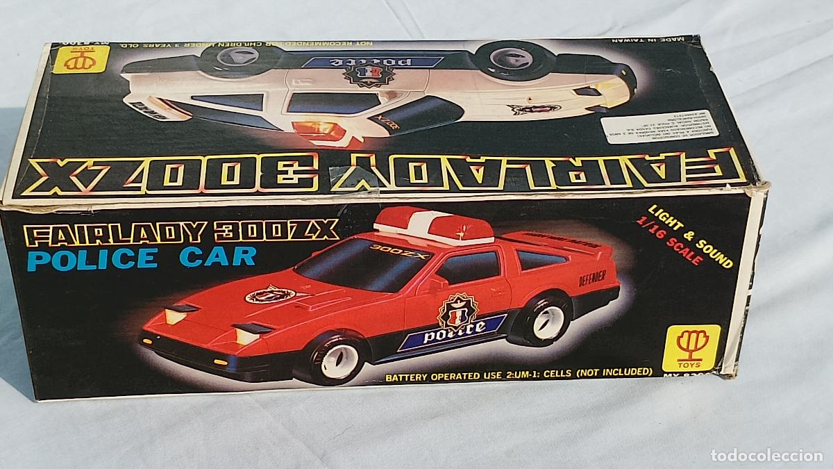 Coches a escala: Antigua caja de coche de juguete Fairlady 300ZX Police car, de los a&ntilde;os 80