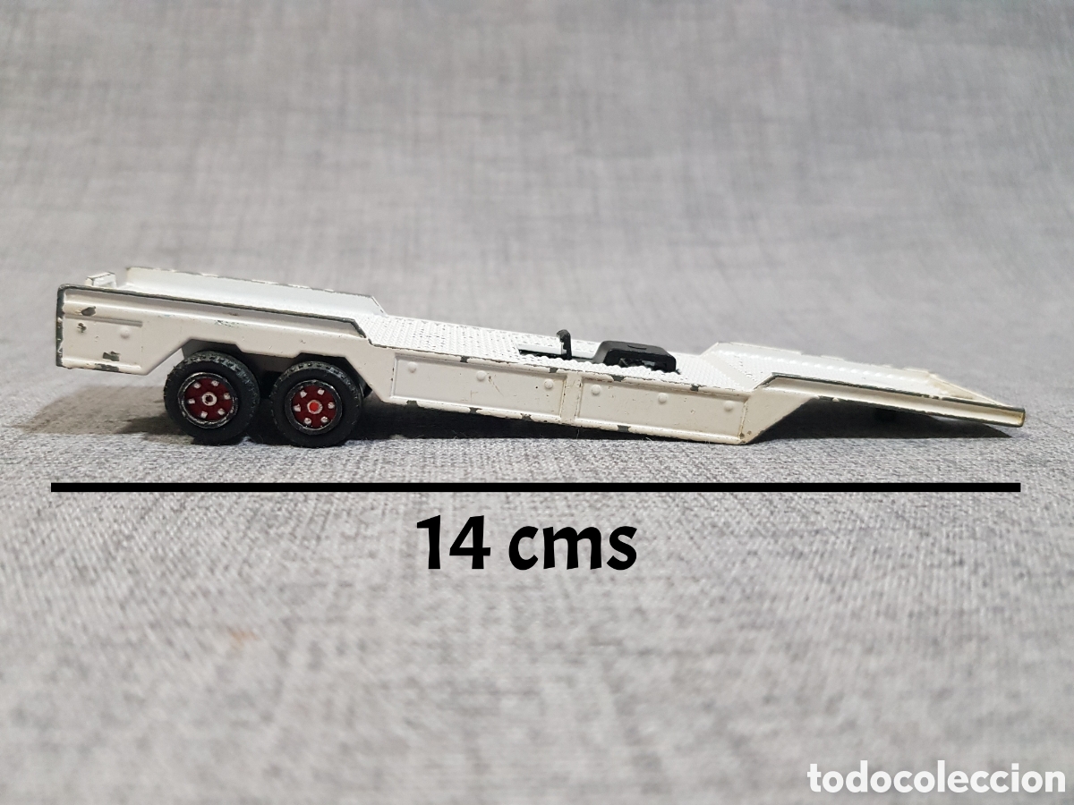 Coches a escala: MAJORETTE REMOLQUE BLANCO TR&Aacute;ILER - Foto 2