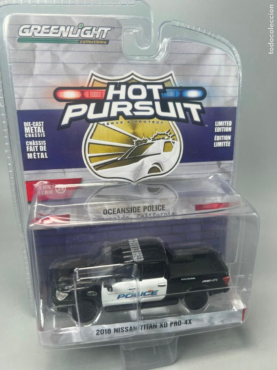 Coches a escala: GreenLight HOT PURSUIT 2018 nissan Titan xd pro-4X
