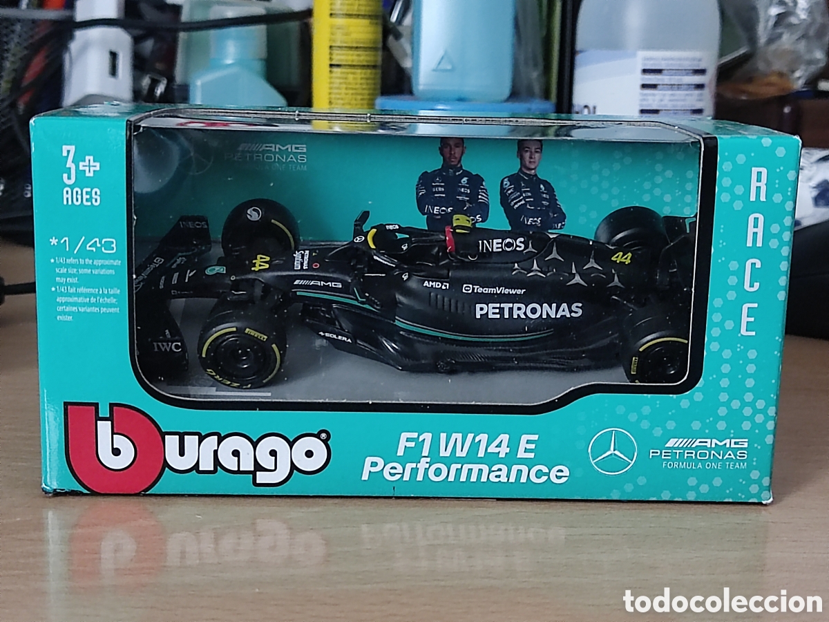 Coches a escala: Coche Mercedes F1W14E Lewis Hamilton