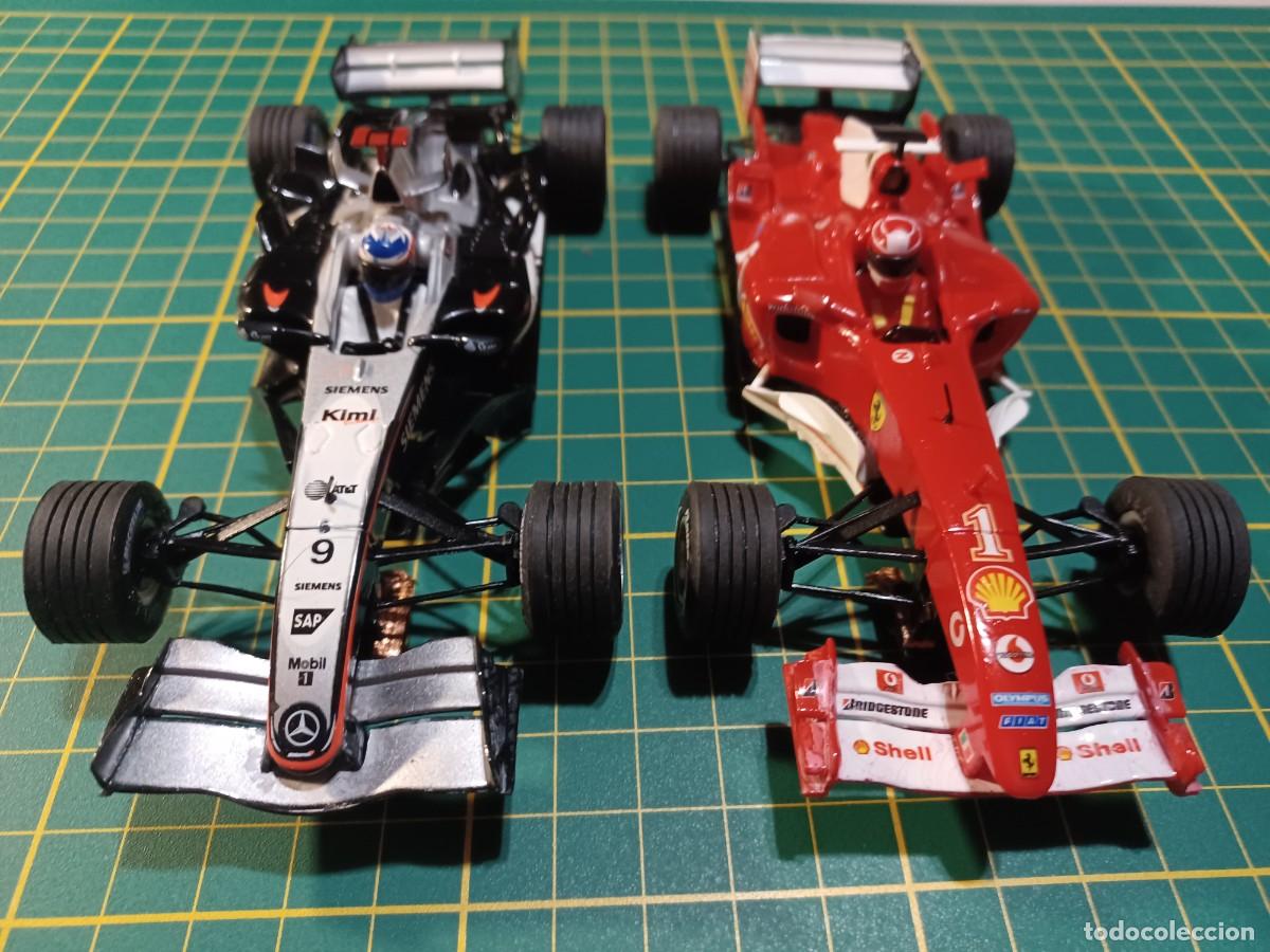 Coches a escala: dos coches scalextric Mercedes y Ferray - Foto 1