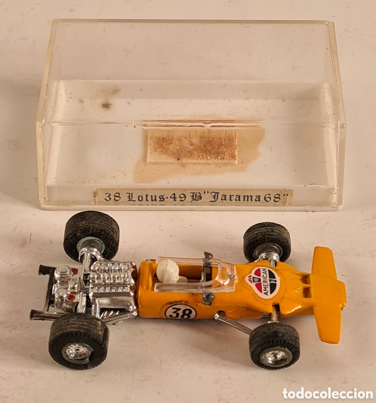 Coches a escala: Coche Lotus Ford 8V 49 Jarama 68 Amarillo Bosch - Guisval Fabricado en Espa&ntilde;a - B&oacute;lido Juguete