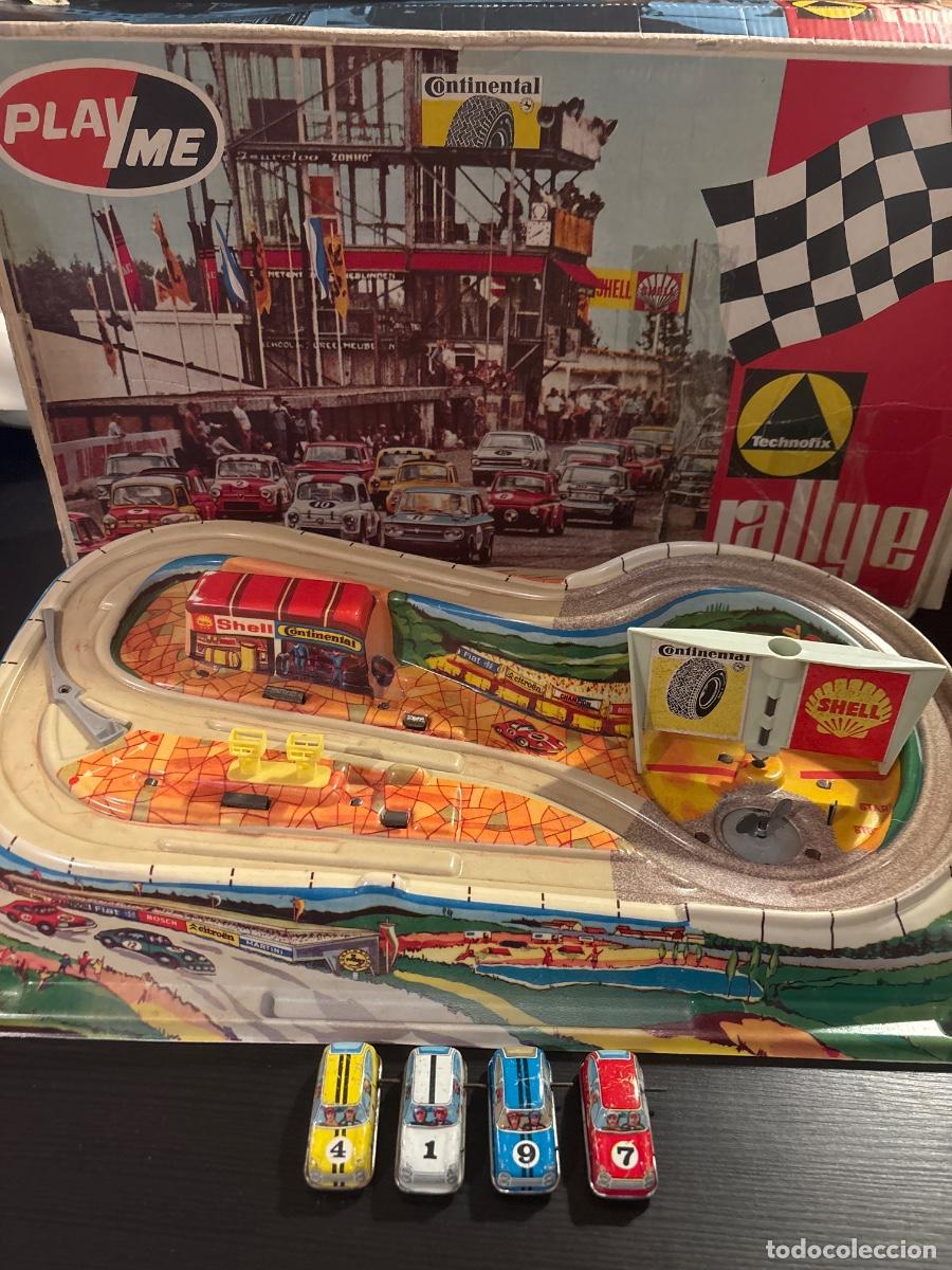 Coches a escala: Ced juguetes rally's technofix pista playme caja original 4 coches