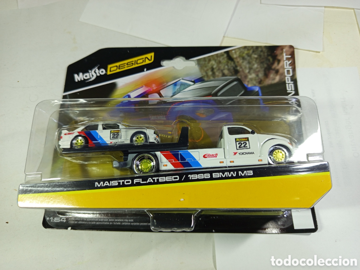 Coches a escala: BMW M3 E30 y cami&oacute;n de transporte - Foto 4