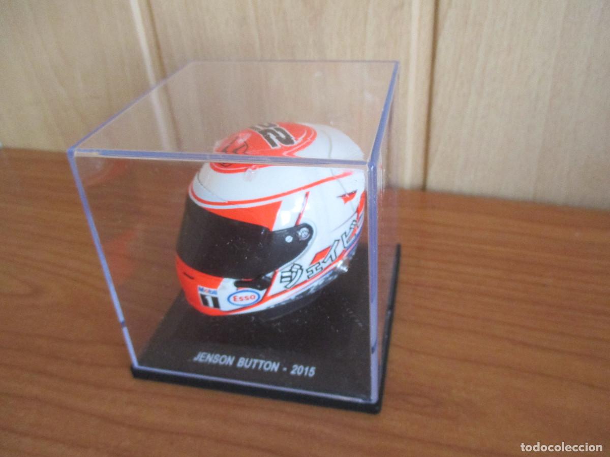 Coches a escala: ALTAYA: CASCO EN MINIATURA DE F1 , JENSON BUTTON 2015