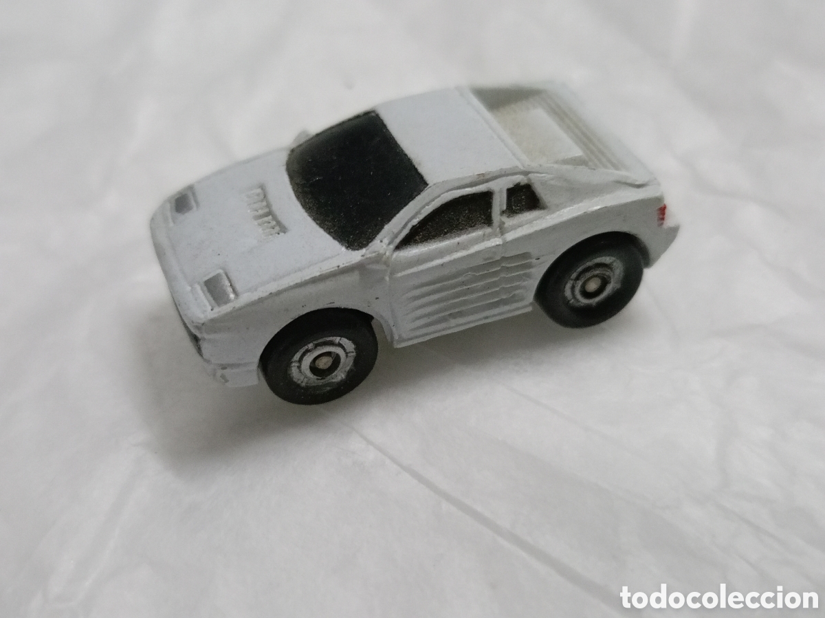 Coches a escala: Ferrari testarossa blanco funrise 1989 micro machine