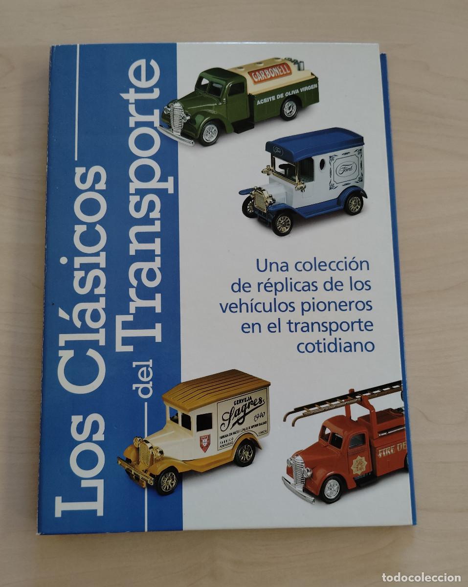 Voitures &agrave; l'&eacute;chelle: ARCHIVADOR CON LAS 16 FICHAS DE LA COLECCION CLASICOS DEL TRANSPORTE, S.A.P.E. 2002, Env&iacute;o gratis