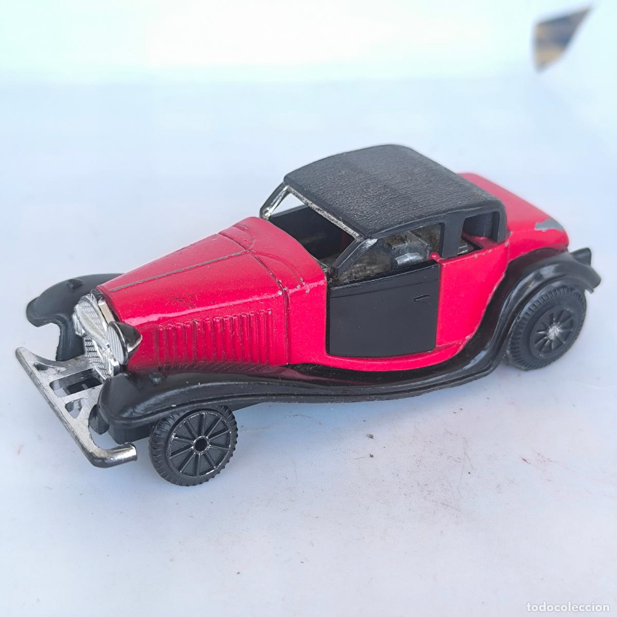 Carros em escala: Bugatti Tipo 50 Vintage Rojo 1931 N&ordm; S8520 made in Hong kong - Desgastado Pull-Back