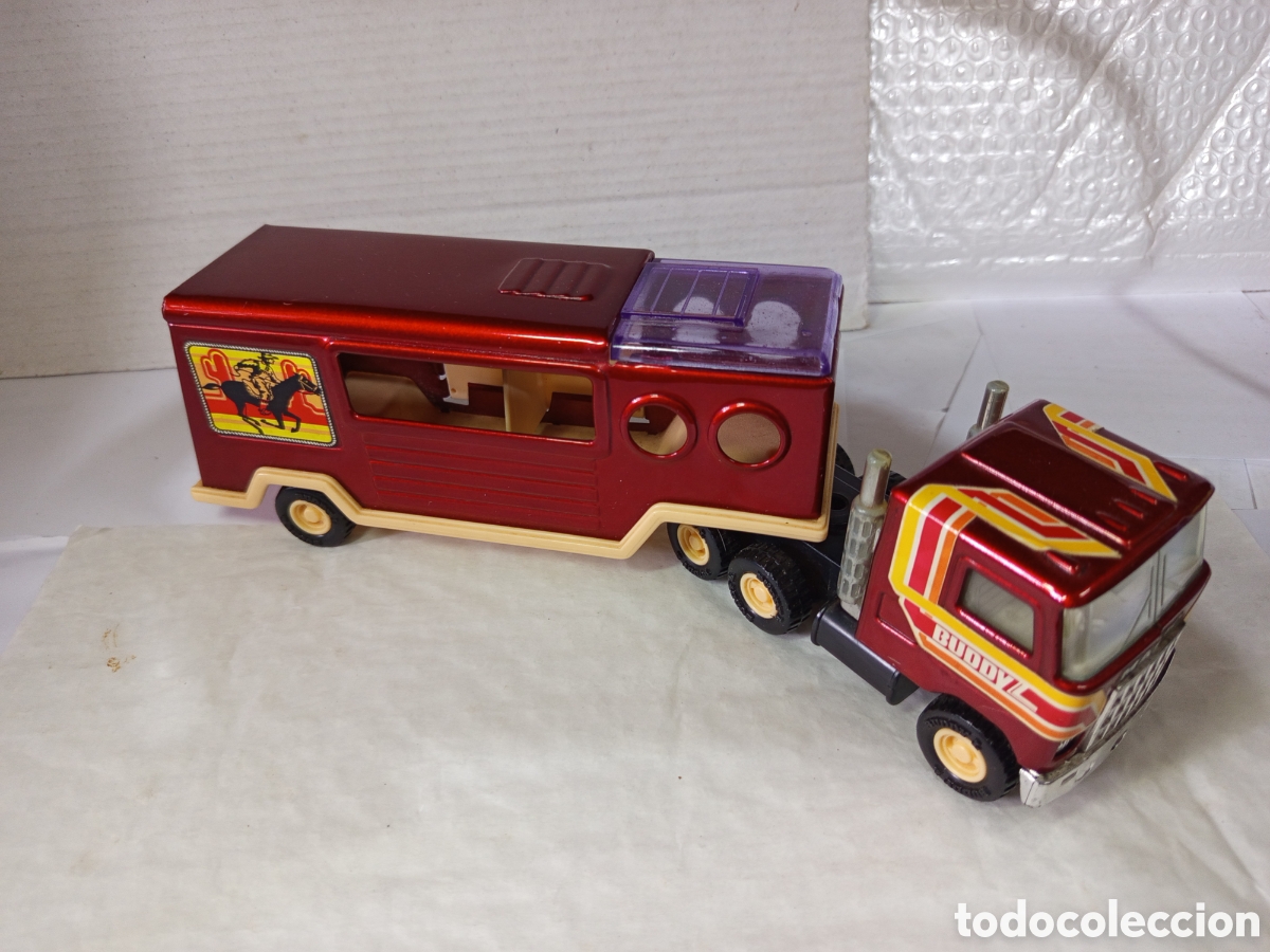 Coches a escala: Cami&oacute;n de transporte de caballos Buddy L - Foto 2