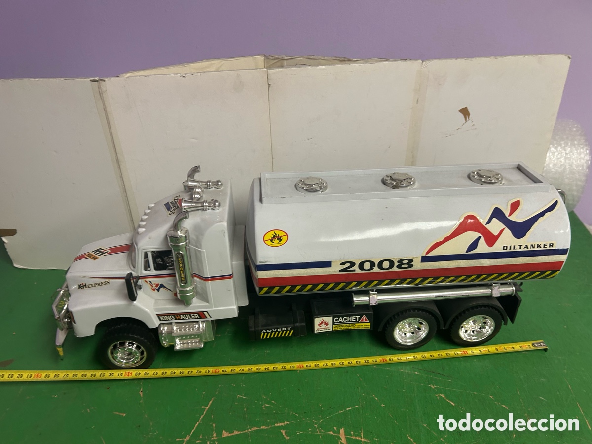 Coches a escala: CAMION CISTERNA CON FREMOLQUE PLASTICO - Foto 2