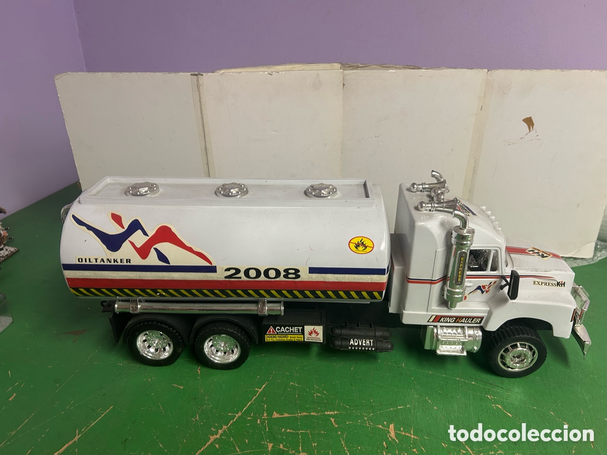 Coches a escala: CAMION CISTERNA CON FREMOLQUE PLASTICO - Foto 4