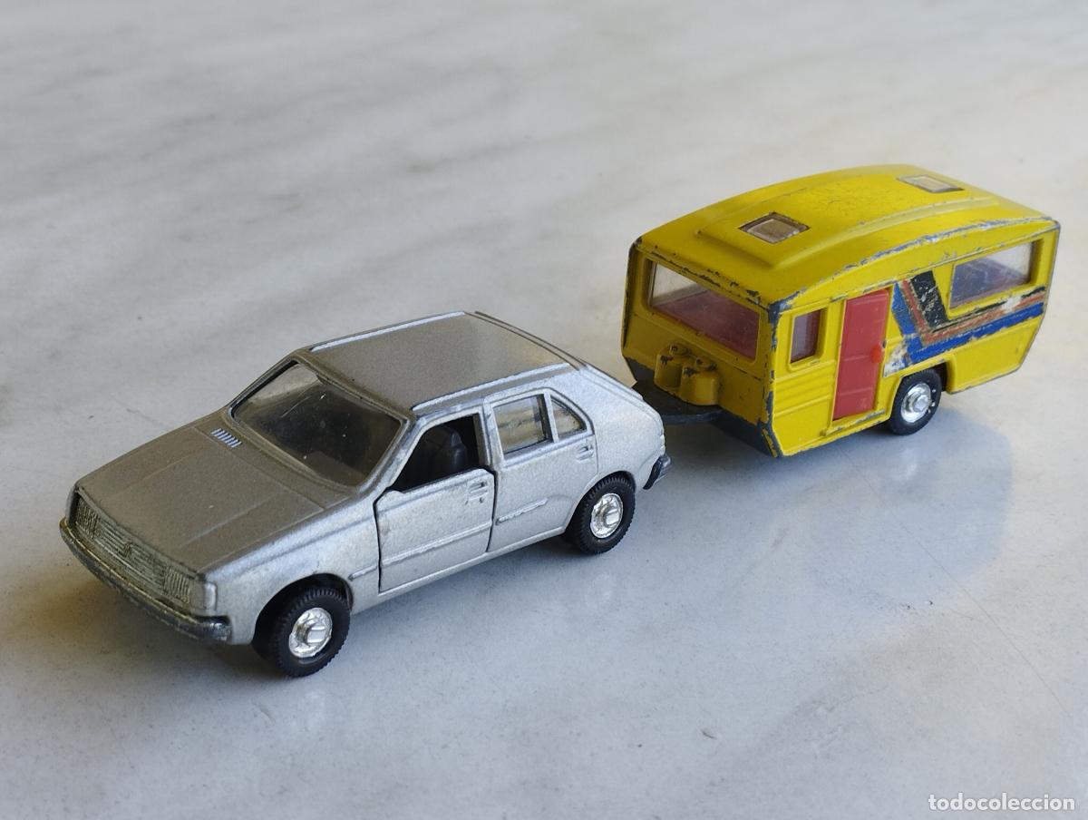Modellautos: RENAULT 14 GTS Y REMOLQUE ROULOTTE CARAVANA DE LA MARCA MIRA 1,64