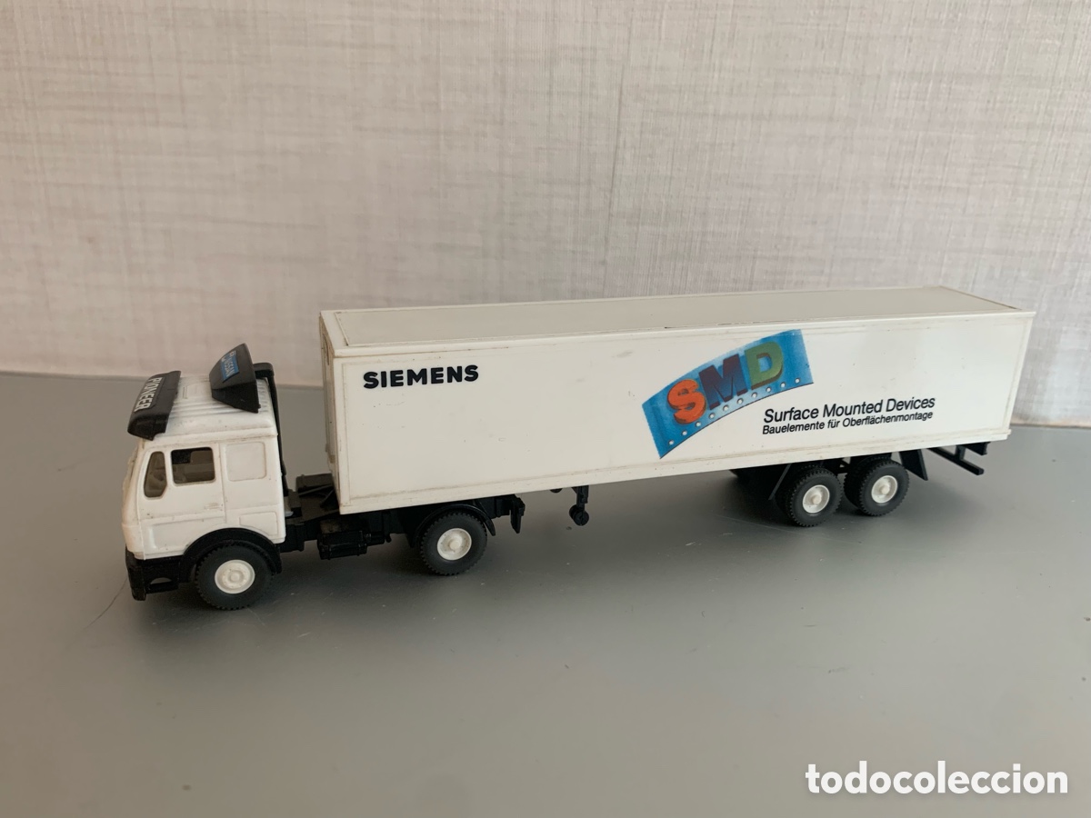 Coches a escala: Camion de wiking con remolque de Siemens surface mounted device - Foto 1