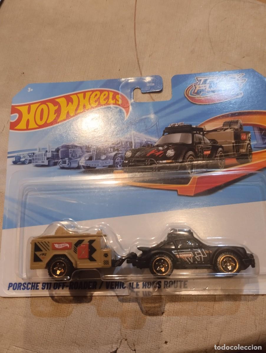 Coches a escala: Hot wheels Porsche 911 off roader y remolque - Foto 1