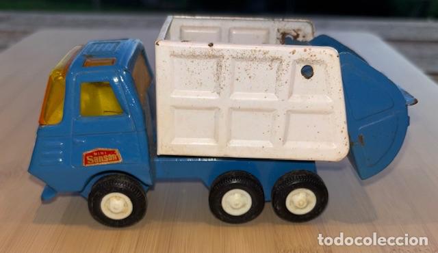 Modellautos: ANTIGUO CAMION - RICO - MINI SANSON - CAMION DE BASURAS - 14CM X 5.5CM
