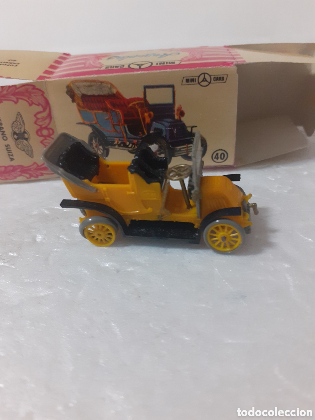 Coches a escala: ANGUPLAS MINICARS HISPANO SUIZA AMARILLO EN CAJA - Foto 1