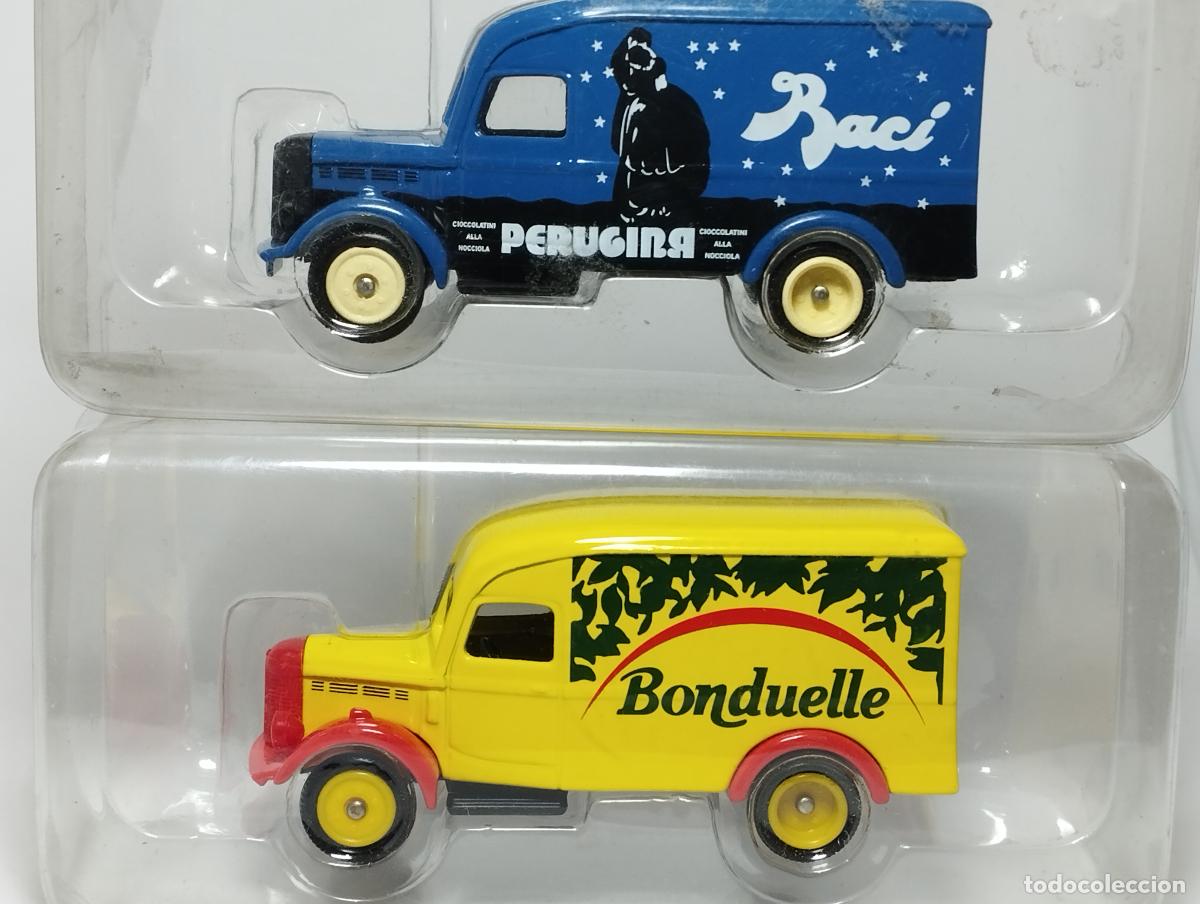 Auto in scala: LOE 2 FURGONETA BEDFORD REO PERUGINA BACI BONDUELLE CORGI TOYS LLEDO 1,64-1,50 NUEVAS