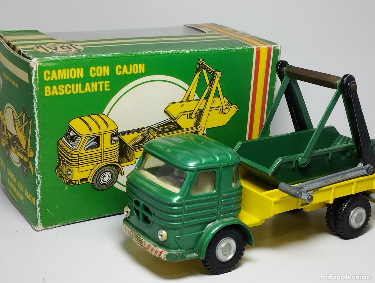 Coches a escala: PEGASO COMET EUROPA VERDE CAJON CONTENEDOR BASCULANTE DE JOAL CON SU CAJA