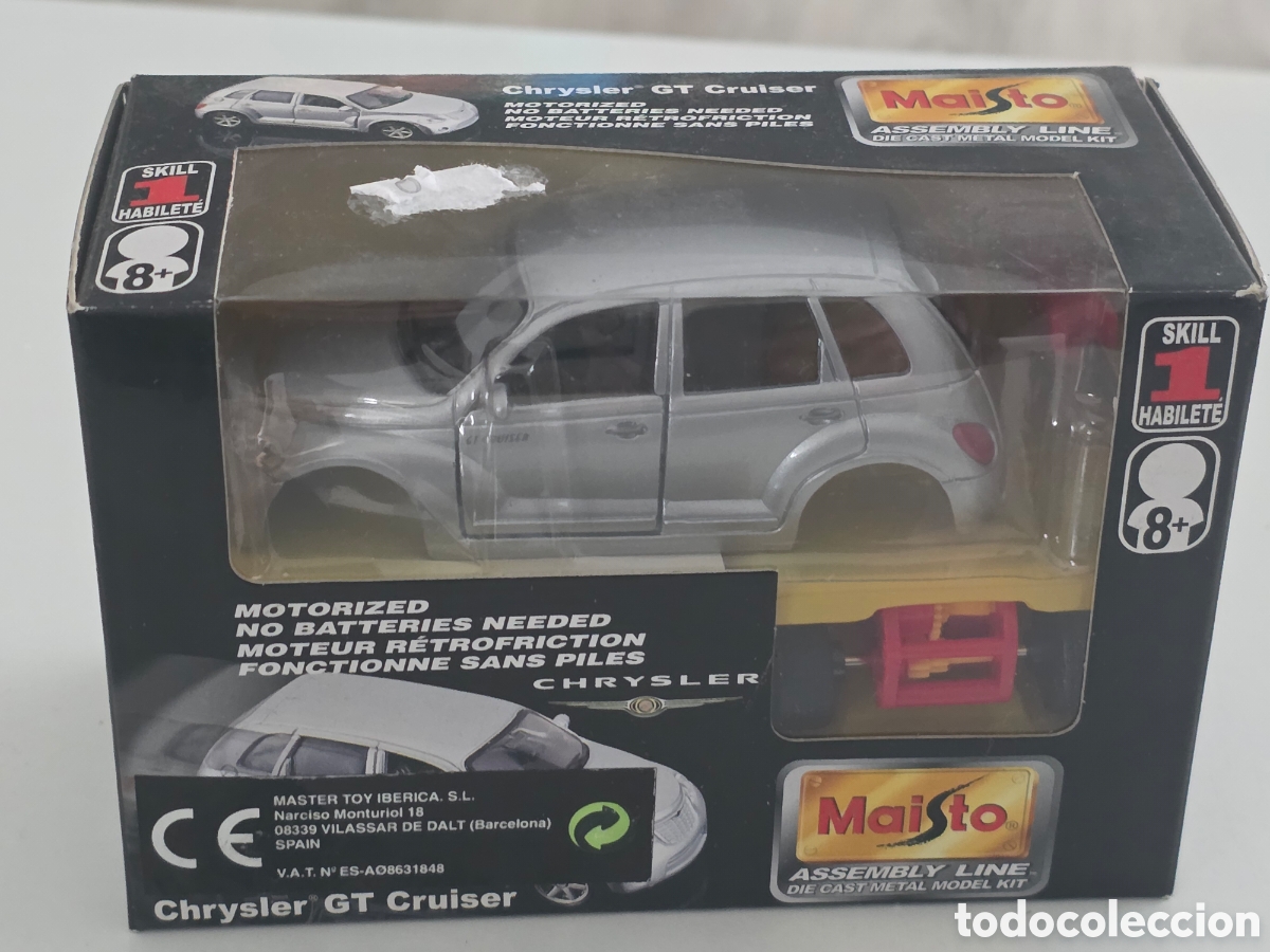 Auto in scala: maisto chrysler pt cruiser kit montaje die cast metal nuevo precintado