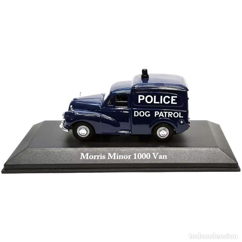 Voitures &agrave; l'&eacute;chelle: EDICIONES ATLAS 1/43 Coches polic&iacute;a brit&aacute;nicos. FURGONETA MORRIS MINOR 1000. Patrulla Canina (JA04)