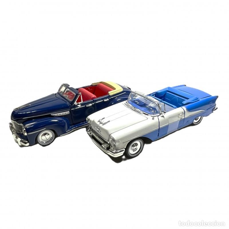 Coches a escala: COCHES AMERICANOS 1/32 DIECAST 1941 BUICK EIGHT ROADMASTER CONVERTIBLE AZUL,1955 OLDSMOBILE SUPER 88