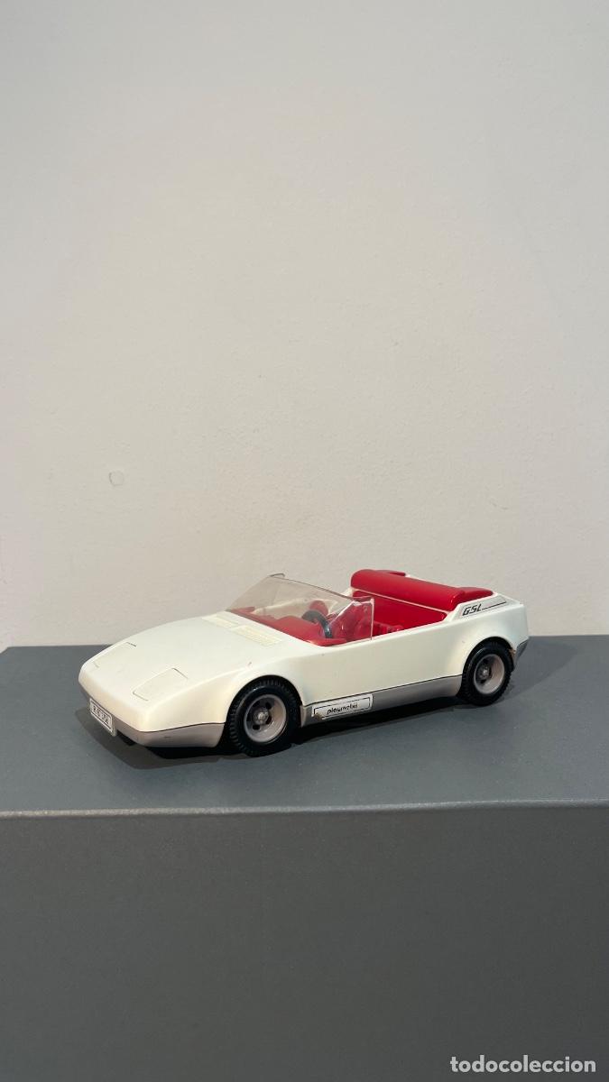 Coches a escala: COCHE DESCAPOTABLE - DE PLAYMOBIL - A&Ntilde;OS 80 - BLANCO - JUGUETE - CLIC - TRANSPORTE - 1987 GEOBRA