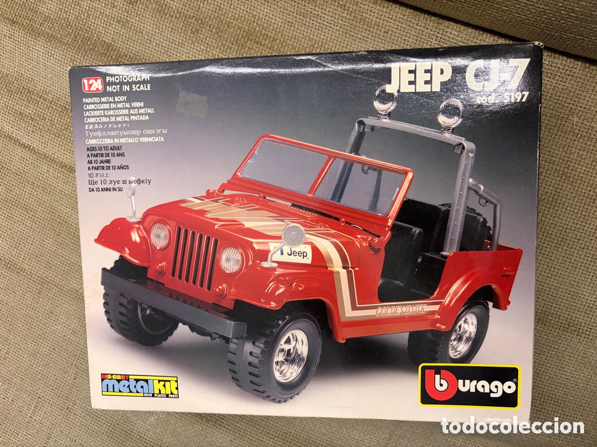 Coches a escala: Jeep CJ-7 cod. 5197 burago a terminar de montar - Foto 1