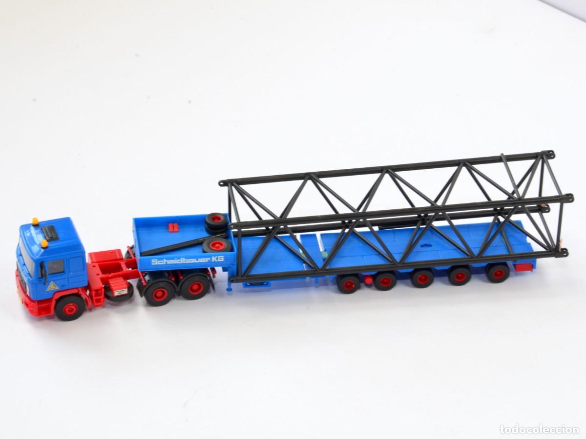 Coches a escala: Kibri Escala 1:87 H0 MAN F90 Transportes Pesados Schmidbauer Gr&uacute;a de Celos&iacute;a