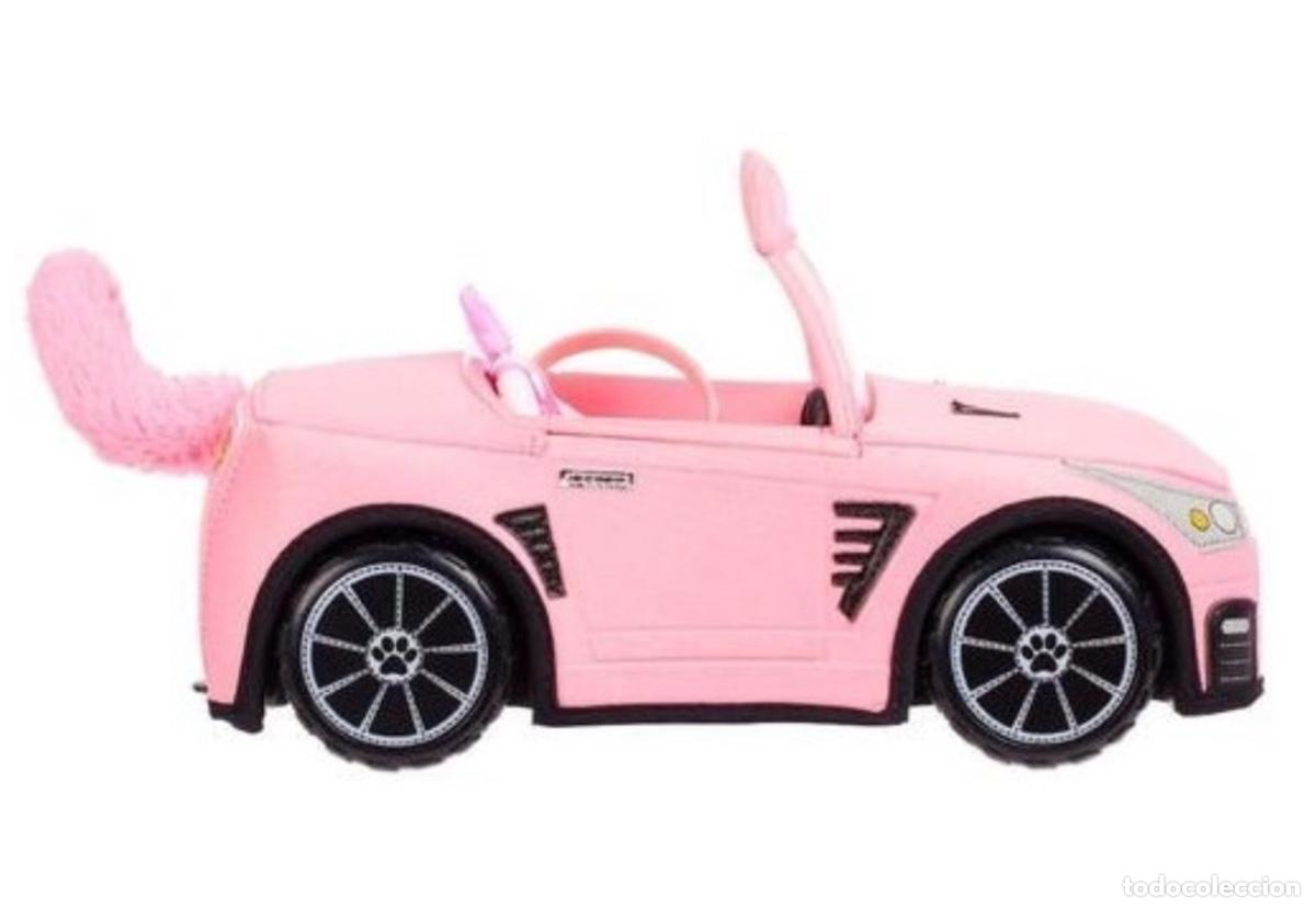 Coches a escala: Coche convertible mu&ntilde;eca color rosa - Foto 3