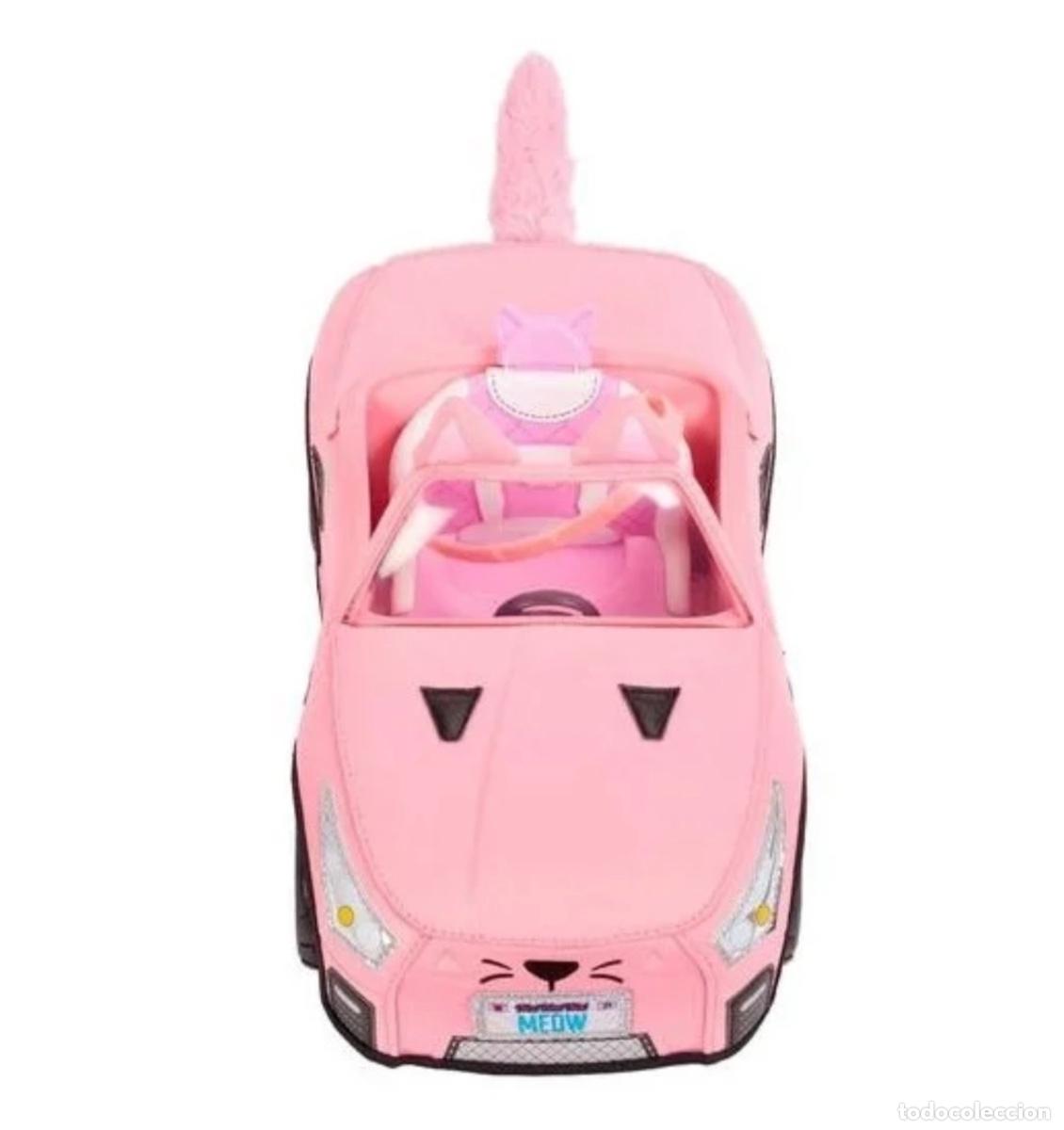 Coches a escala: Coche convertible mu&ntilde;eca color rosa - Foto 4