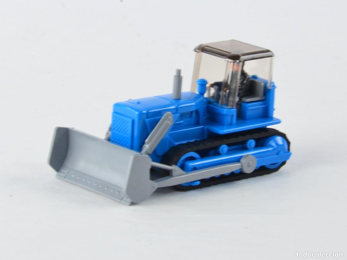 Coches a escala: Wiking Escala 1:87 H0 Niveladora Kaelble Gmeinder con Techo y Figura Azul Claro Impecable con Caja