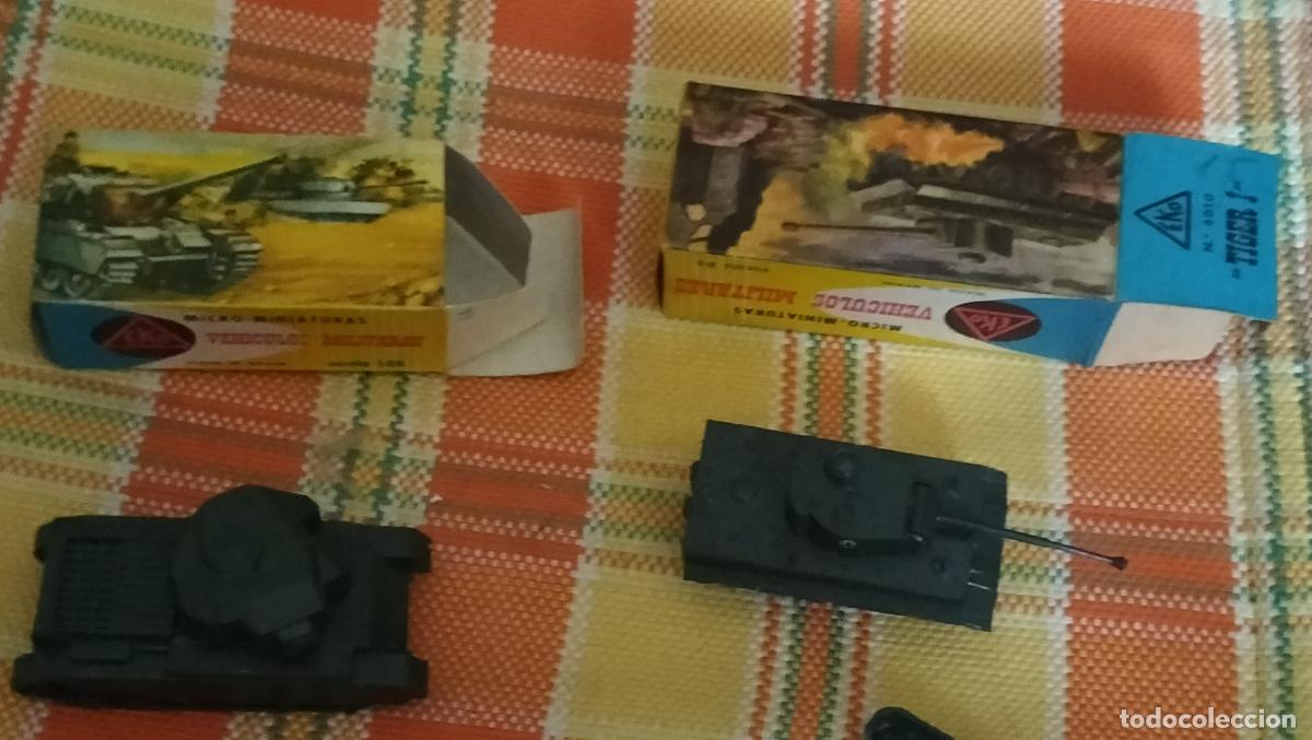 Coches a escala: 2 CAJAS DE EKO, VEHICULOS MILITARES MICRO MINIATURAS