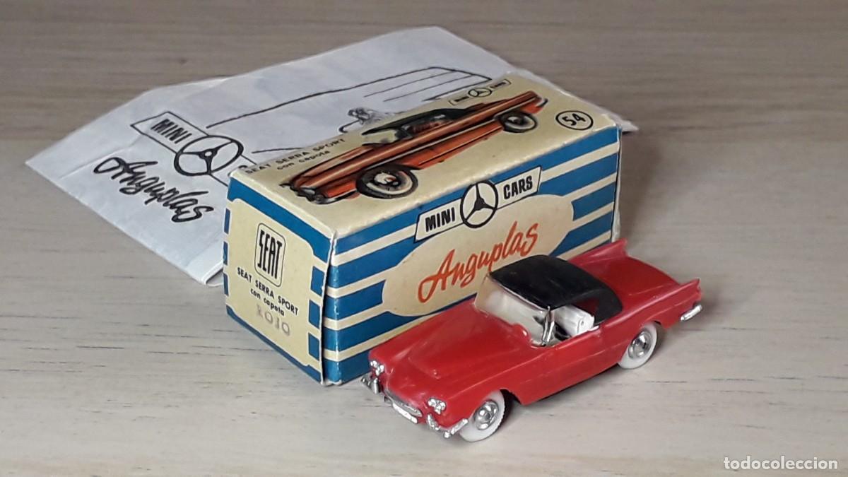 Coches a escala: Seat Serra Sport *rojo* # 54, esc. 1/86 H0 1/87, Anguplas Minicars Mini-cars Spain, original 1960
