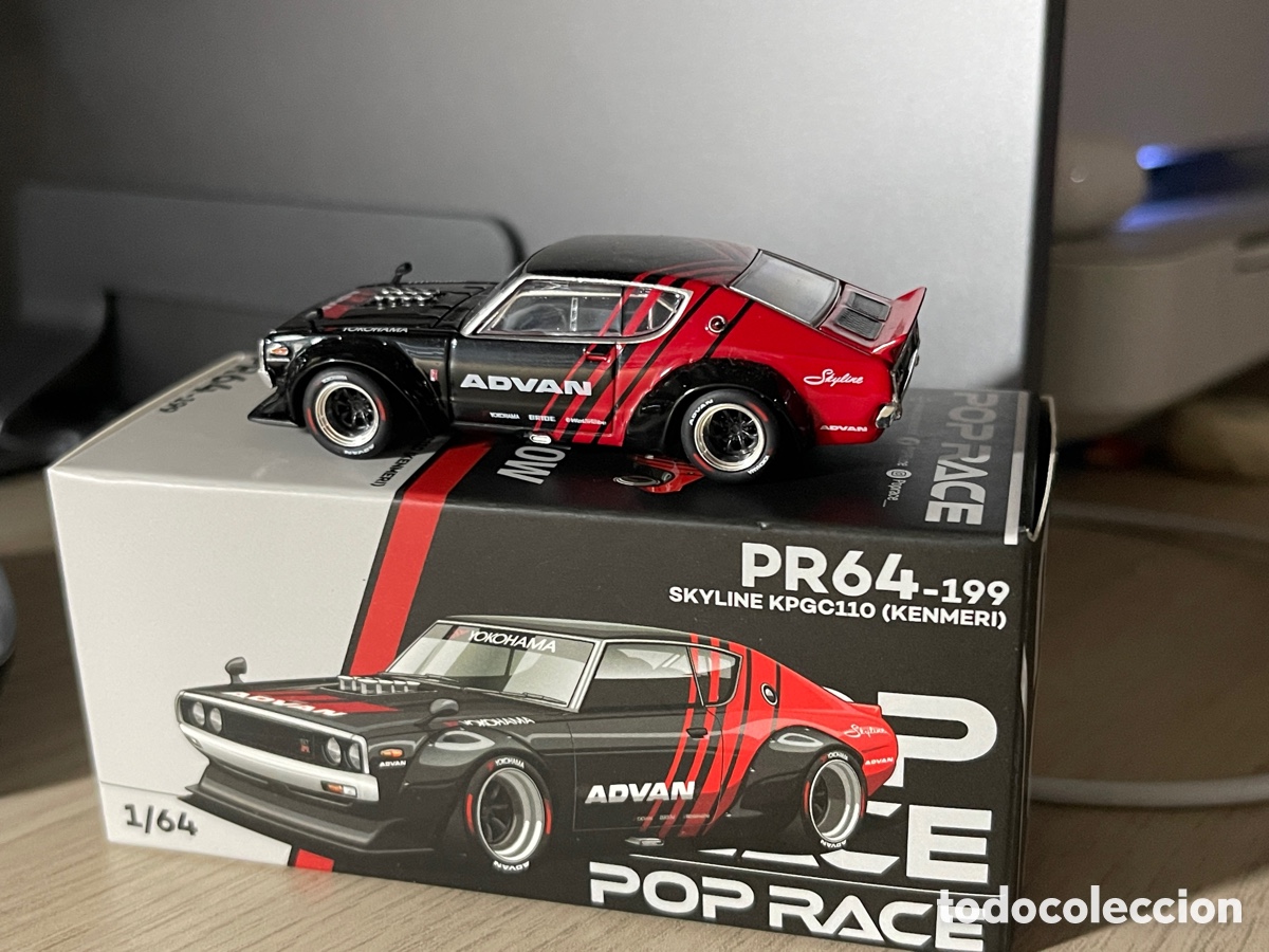 Coches a escala: Pop Race Skyline KPGC110 (Kenmeri) Advan