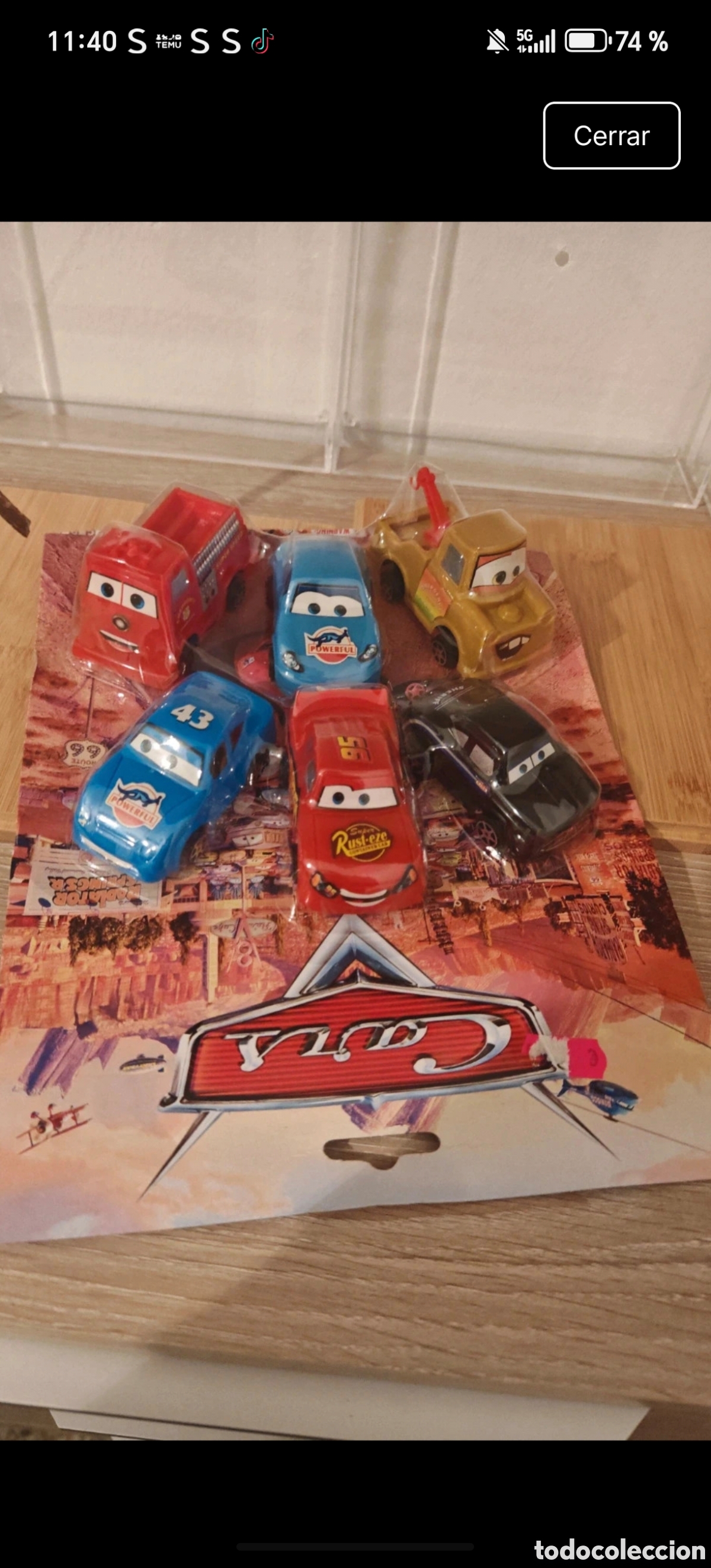 Coches a escala: 6 coches oficiales Cars