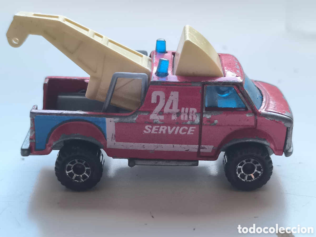 Coches a escala: (1985) Matchbox - Cami&oacute;n de remolque de servicio 24 horas furgoneta averiada
