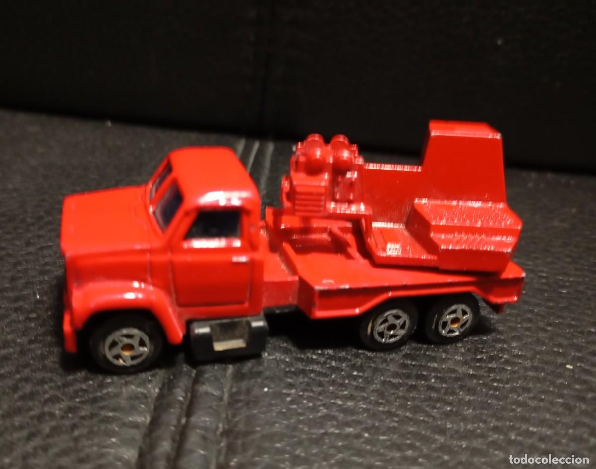 Coches a escala: CAMION GRUA CON PLATAFORMA MOVIL - COCHE MINIATURA - MAJORETTE - 1/100 - PARA RESTAURAR