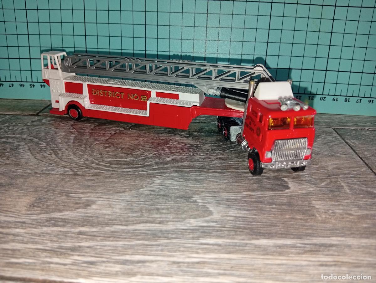 Coches a escala: Coche Camion de bomberos Majorette 1/37 Made in France n 612
