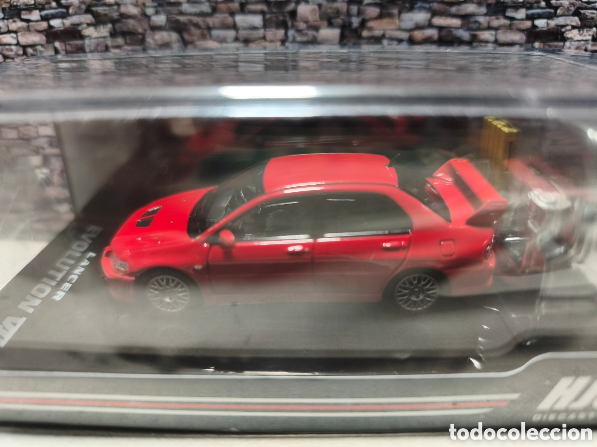 Coches a escala: Mitsubishi Lancer Evo 7. 2001. Hobby Japan 1/64. Leer bien descripci&oacute;n