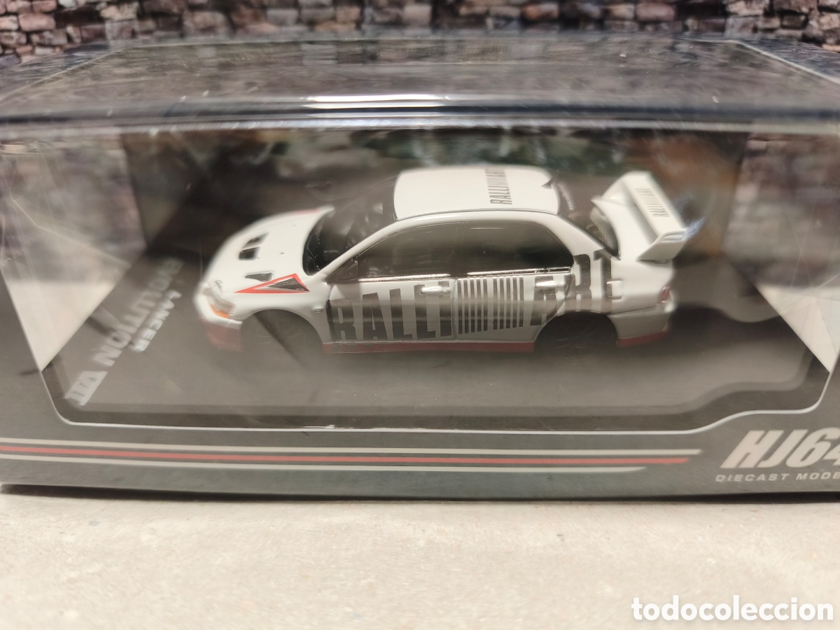 Coches a escala: Mitsubishi Lancer Evo 7. 2001. Hobby Japan 1/64. Leer bien descripci&oacute;n