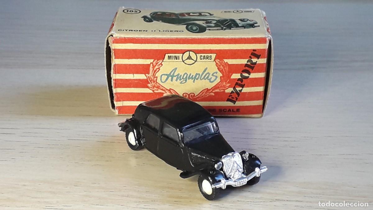 Coches a escala: Citro&euml;n 11 cv ligero # 105, esc. 1/86 H0 1/87, Anguplas Minicars Mini-cars Spain, original 1962.