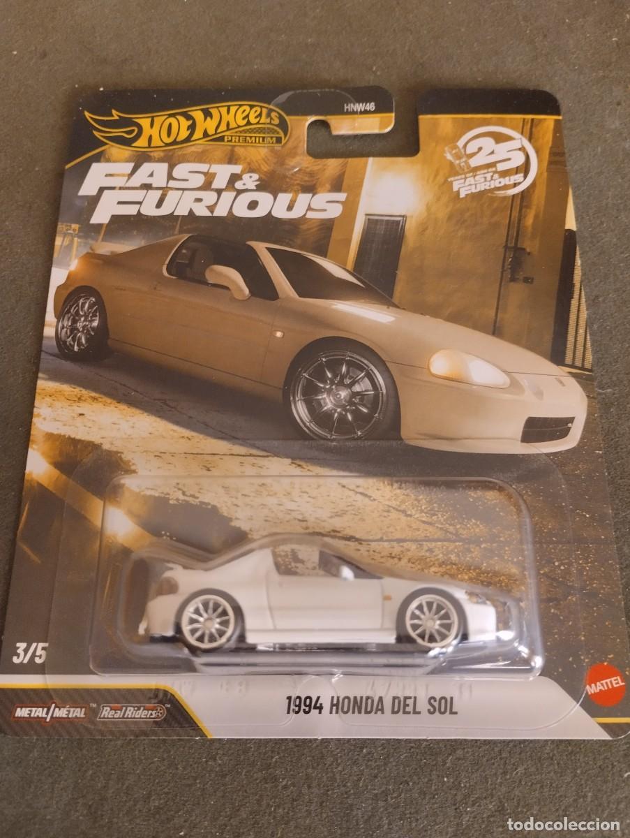 Coches a escala: Hot wheels premium fast furious honda del sol