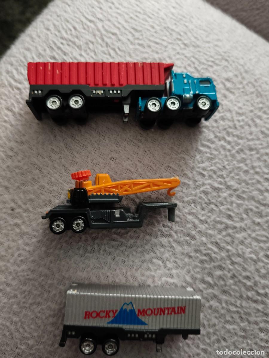 Coches a escala: COLECCIONES DE CAMIONES DE MICROM&Aacute;QUINAS GALOOB 1989(Camion y tres remolques)