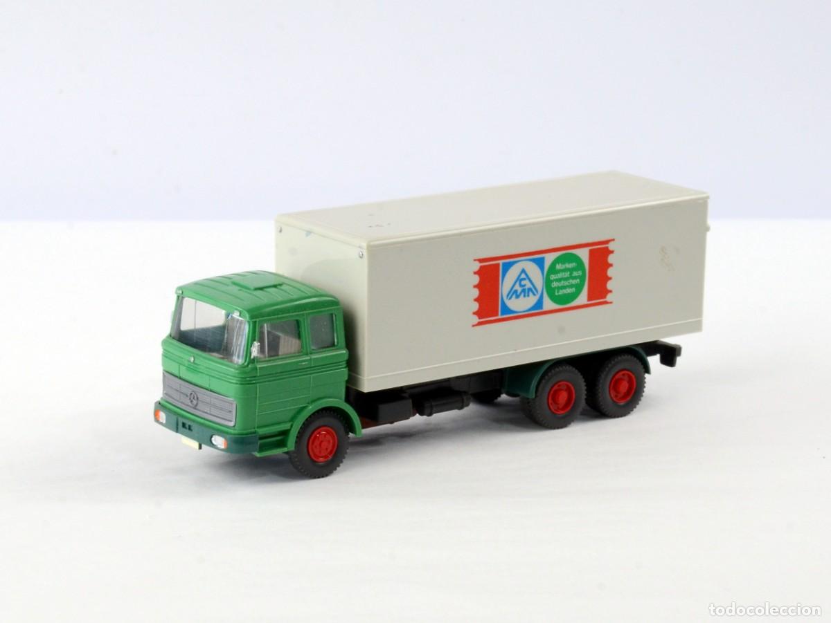 Coches a escala: Wiking Escala 1:87 H0 Cami&oacute;n Mercedes Benz LP2223 Aus Deutschen Landen